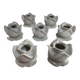 White porcelain rose shaped candle holders