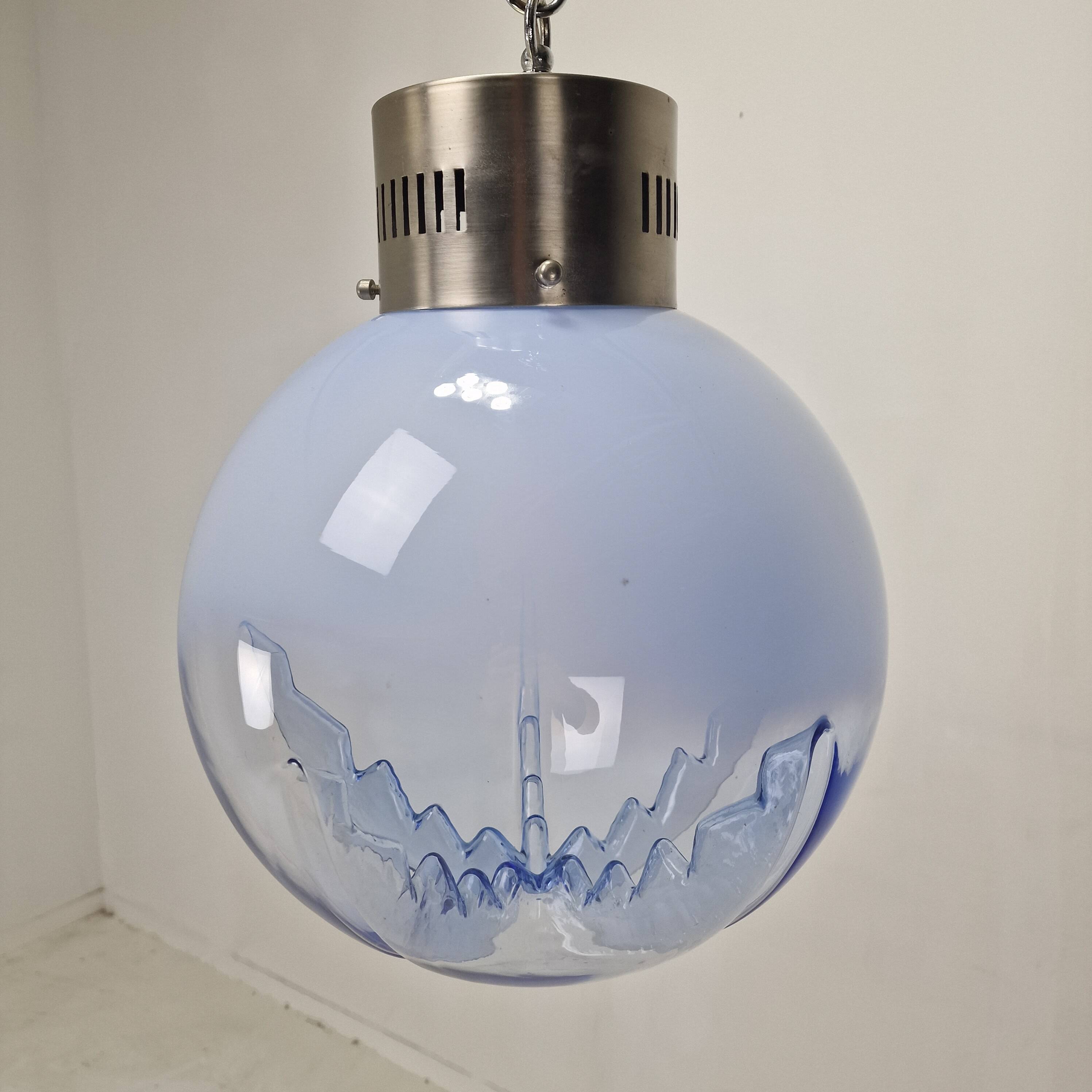 Italian Murano Glass Globe Chandelier, 1970s