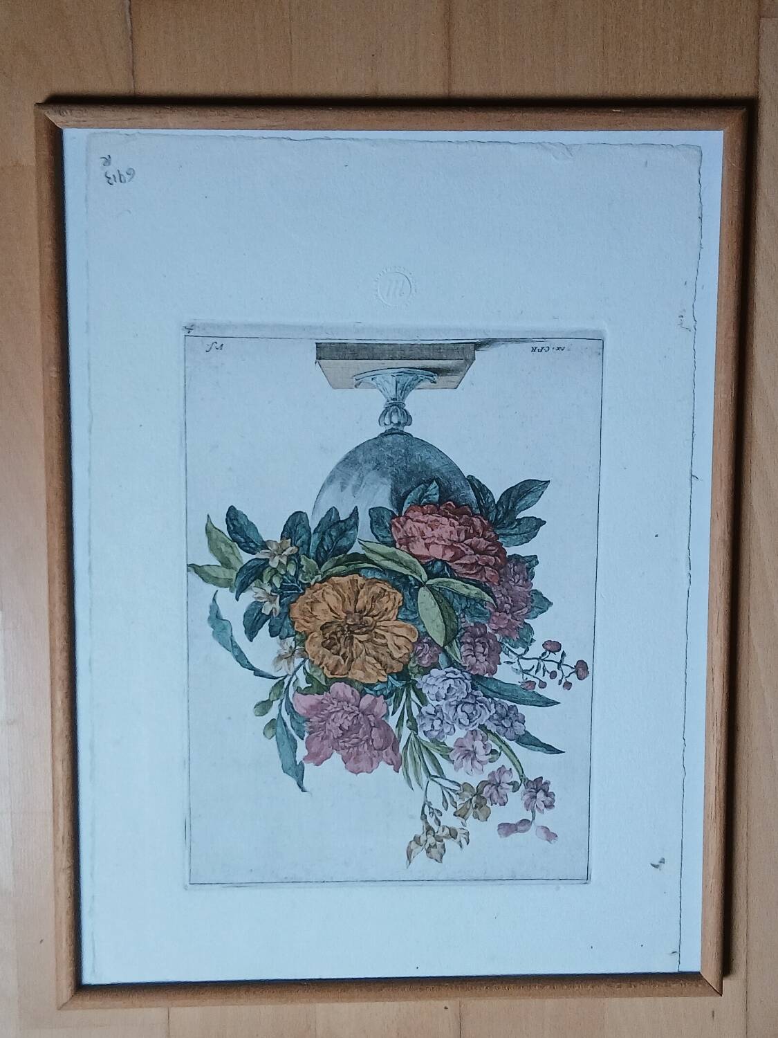 Vintage Botanical Engraving - Louvre Museum Edition - 18th Century Bouquet