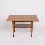Folding table - Teak & Beech - Brass fittings - Børge Mogensen - Søborg Furniture Factory - 1950s