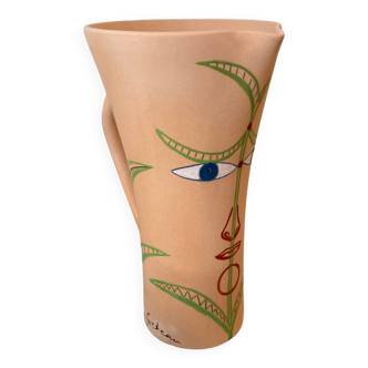 Vase Jean Cocteau L'homme Fleur