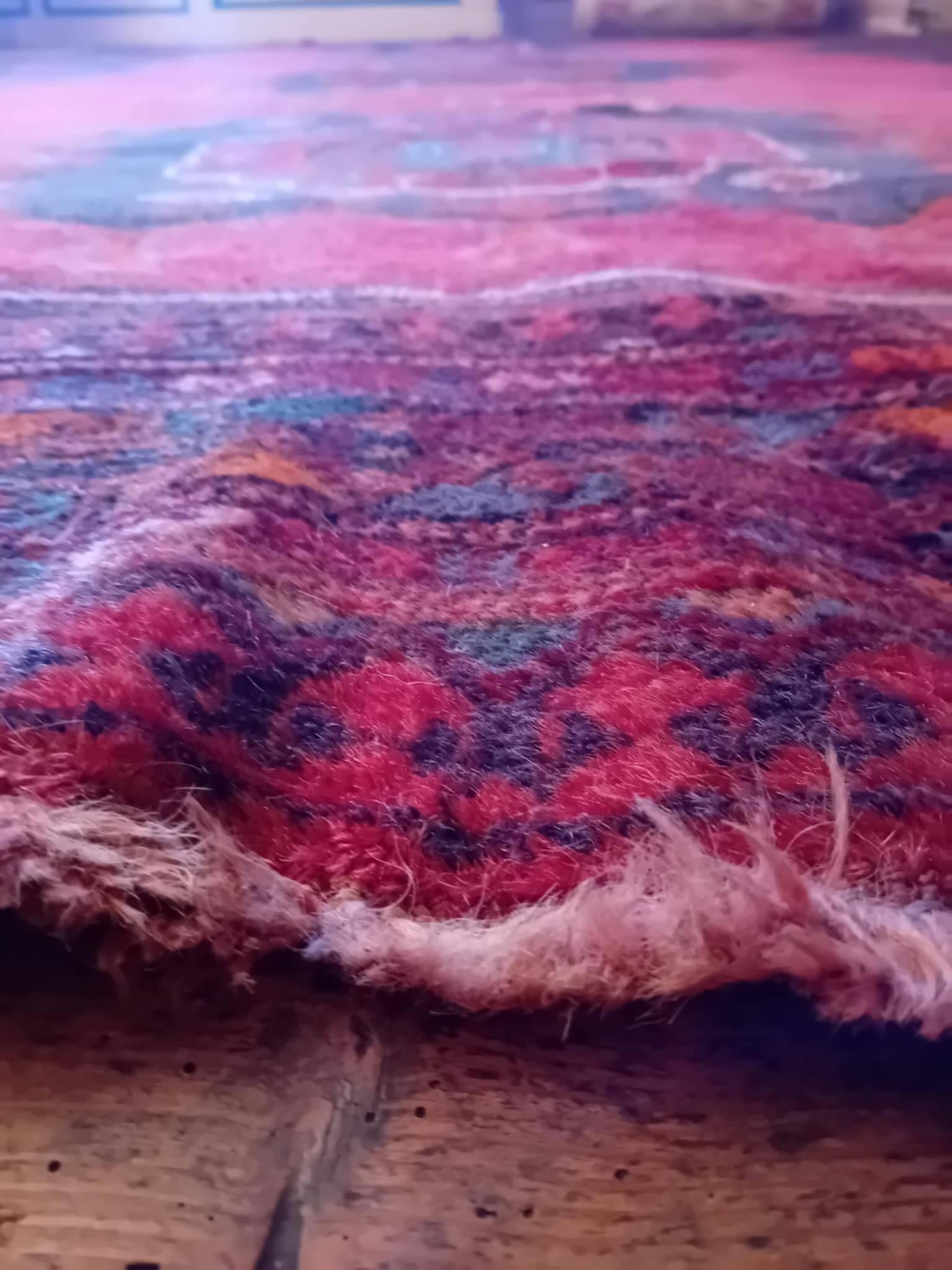 XXL handmade Persian rug 355x283cm