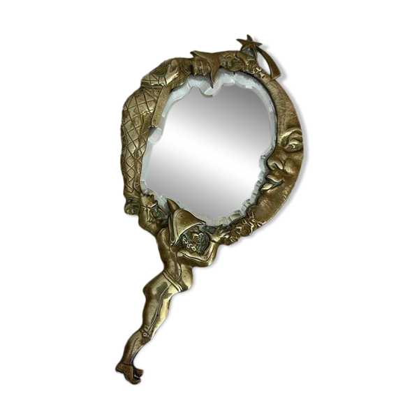 Miroir à main Napoléon III en bronze