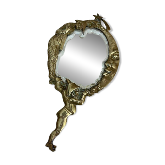 Napoleon III hand mirror in bronze
