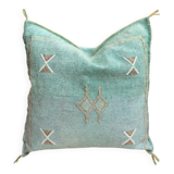 Silk cactus cushion cover: Handwoven Moroccan Sabra cushion.