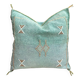 Silk cactus cushion cover: Handwoven Moroccan Sabra cushion.