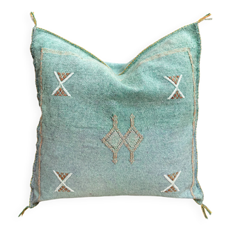 Silk cactus cushion cover: Handwoven Moroccan Sabra cushion.