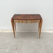 Art Deco console in different types of wood, France 1940
