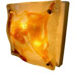 Mazzega two-tone glass wall lamp, Italy 1970s