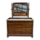 Antique mahogany toilet commode - Late 19th century