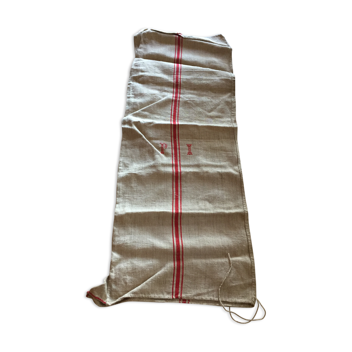 Old hemp canvas bag