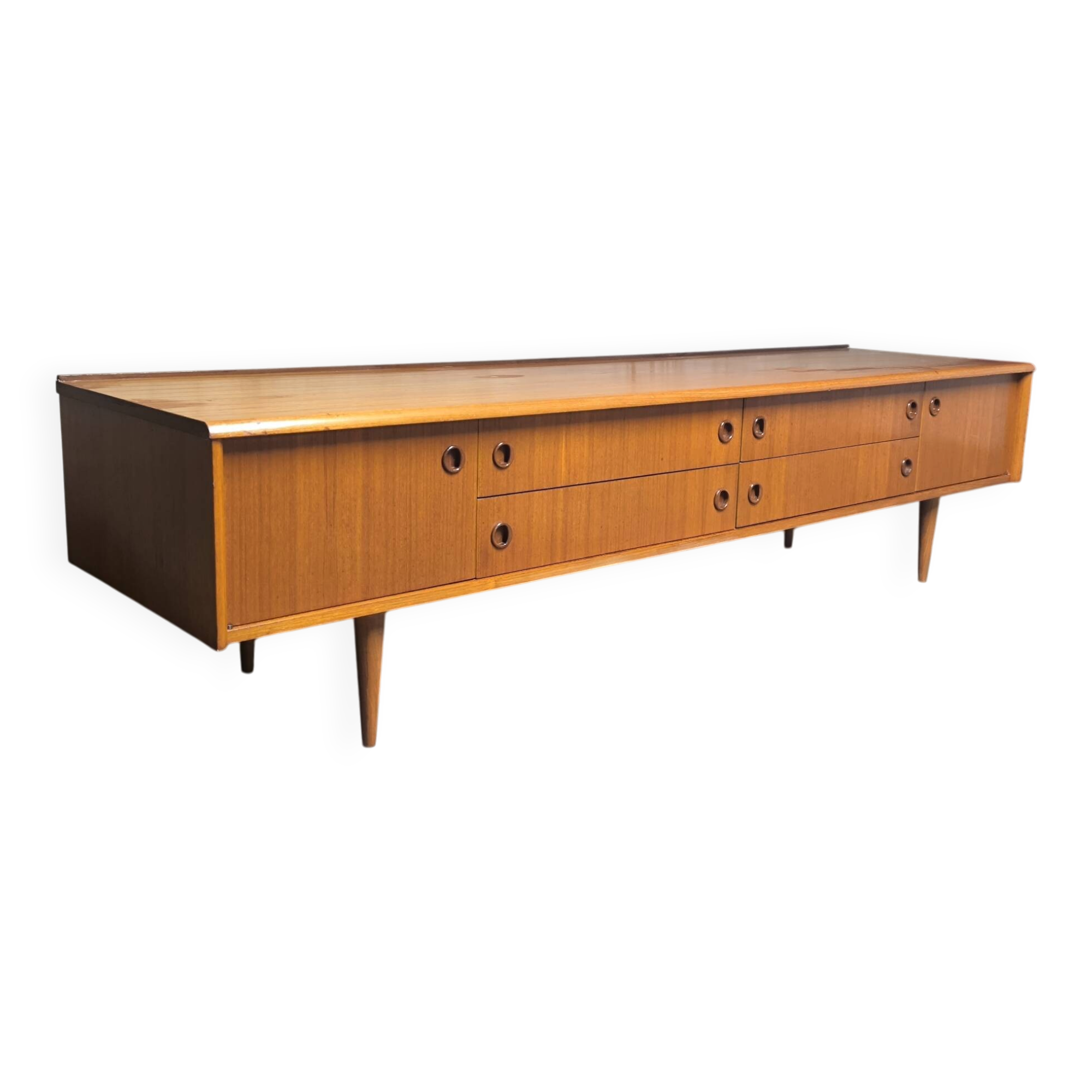 Vintage Scandinavian teak sideboard from the 1960s.