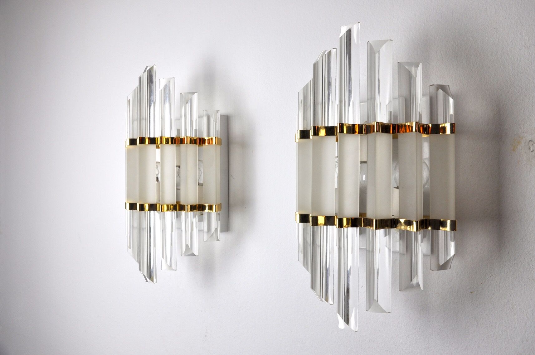 Pair of sconces, Italy, 1970