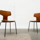 Mid-Century stackable chairs model 3103 Hammer by Arne Jacobsen for Fritz Hansen, Denmark, 1960s, set of 7.