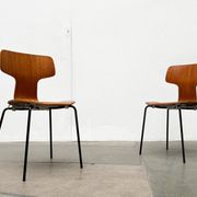 Mid-Century stackable chairs model 3103 Hammer by Arne Jacobsen for Fritz Hansen, Denmark, 1960s, set of 7.