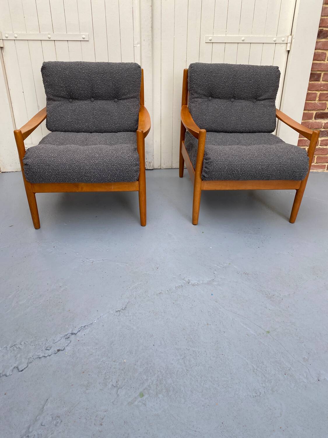 Pair of Scandinavian armchairs