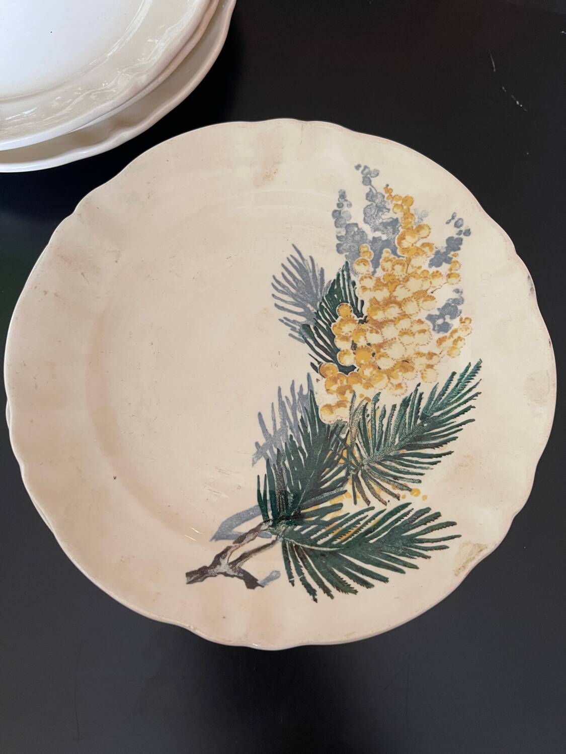 Dessert plates Sarreguemines Renaud and Clermont