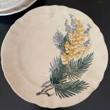 Dessert plates Sarreguemines Renaud and Clermont