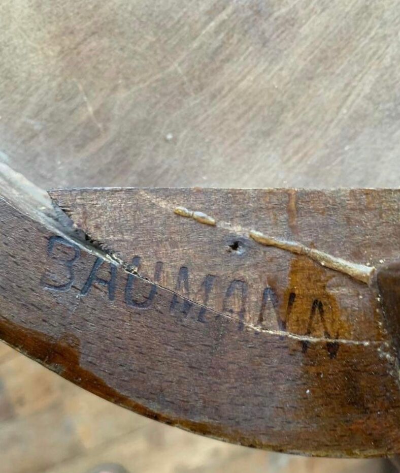6 OLD CHAIRS BISTROT BAR CAFE RESTAURANT STAMPED BAUMANN
