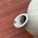 Mid-century ceramic teapot with bamboo handle, 1960s.