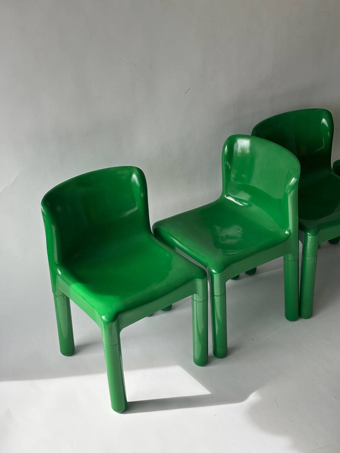 Set of 4 Carlo Bartoli Model 4875 chairs for Kartell, Italy 1970
