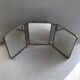 Ancien miroir triptyque barbier