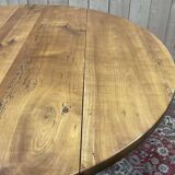 Cherry wood dining room table with 2 extensions, LOUIS PHILIPPE style work from the 1930s