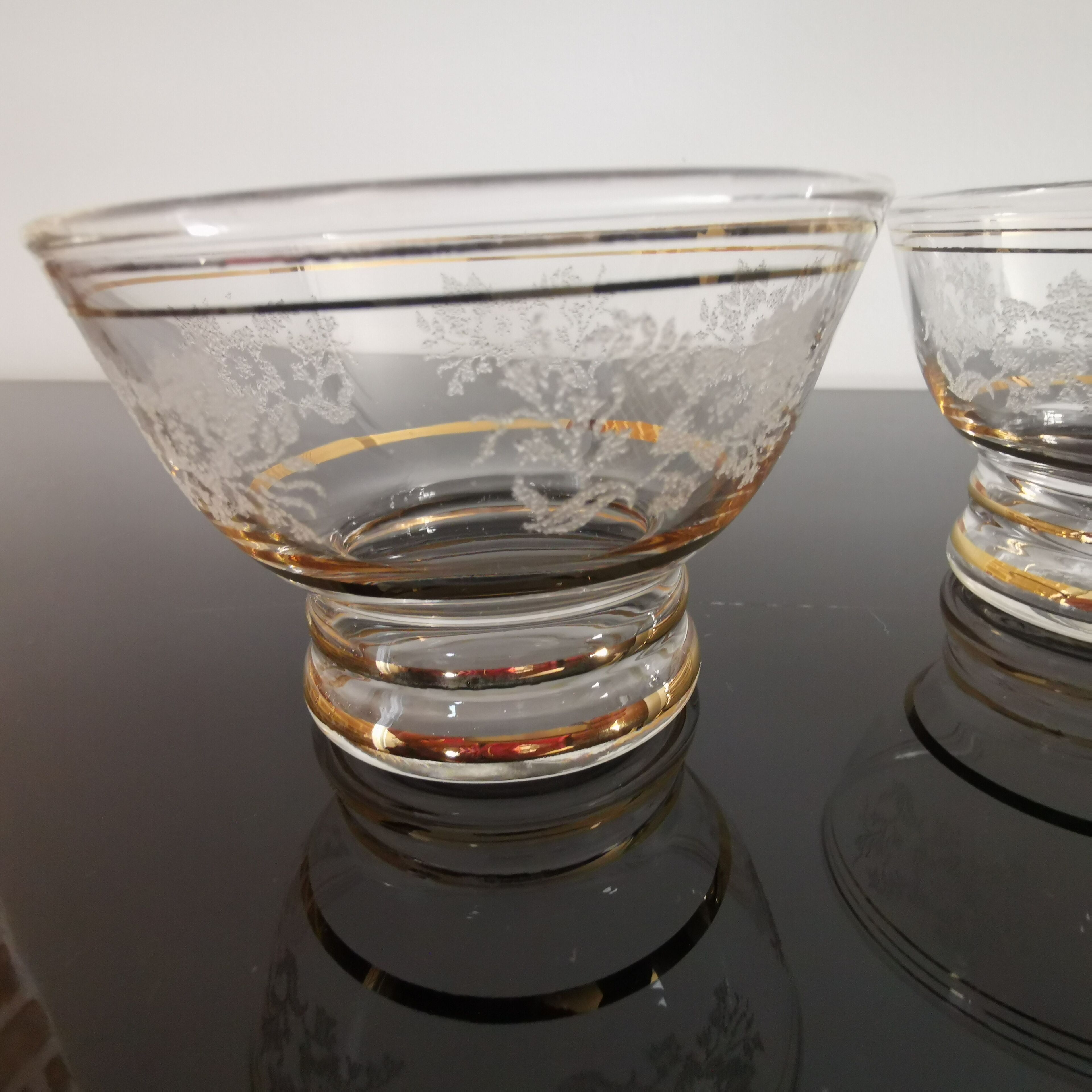 Retro art deco style digestive glasses/cocktails