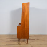 Mid-century teak shelf with pull-out top, 1970s