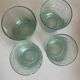 Set of 4 Biot XXL 1960 green Aqua tumblers.