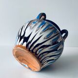 Vase old colors mixed with handles