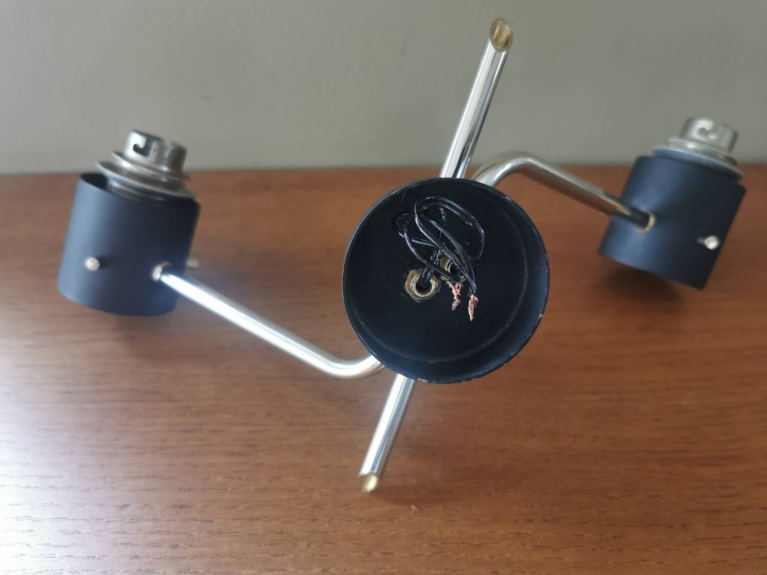 Vintage double wall light from the 60s