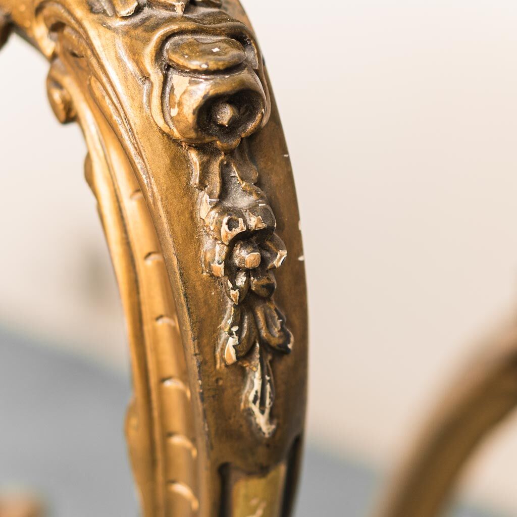 Console marble leaf gold 50
