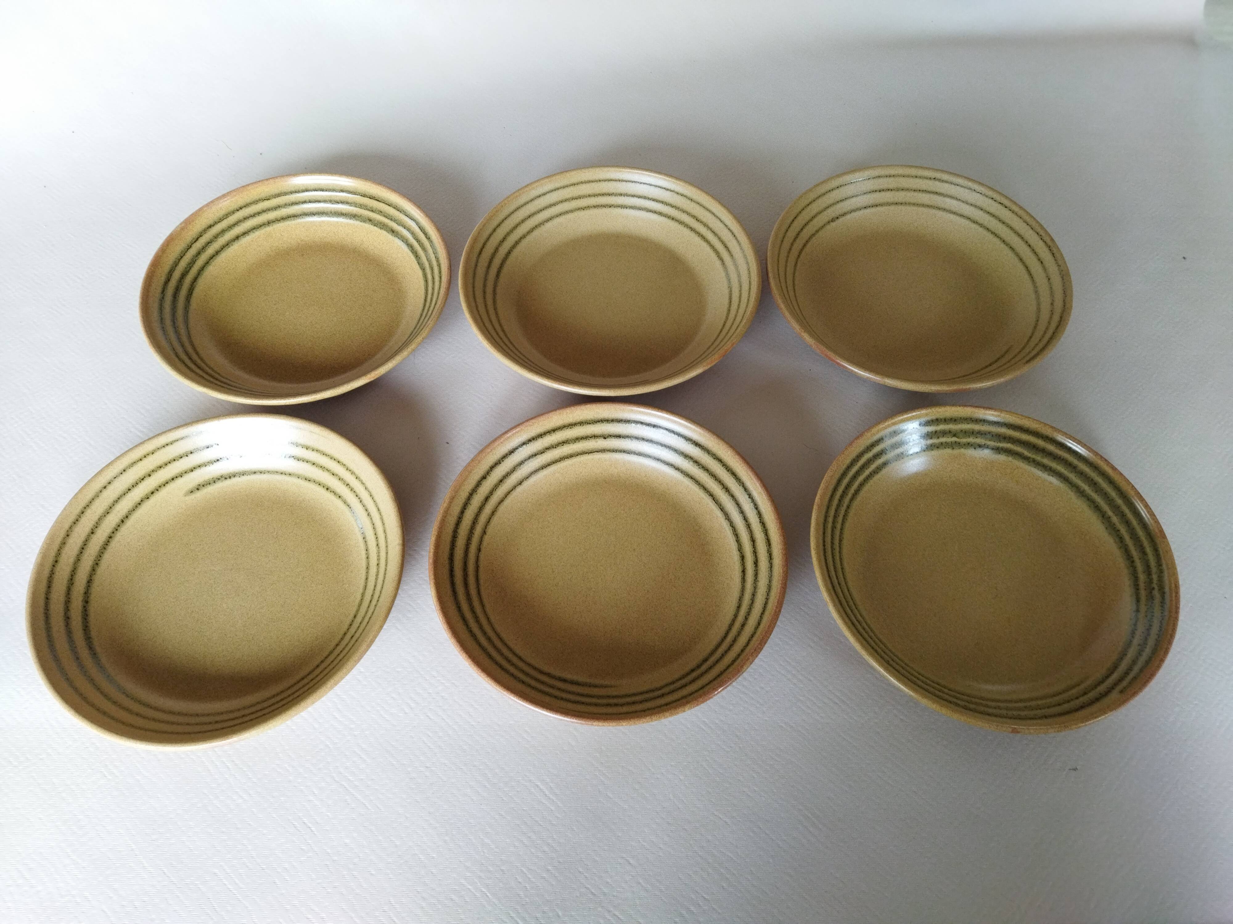 6 Sarreguemines “Chaumière” soup plates