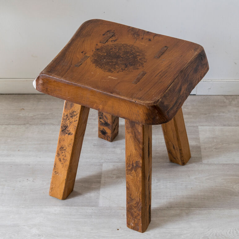 Set of 8 brutalist stools