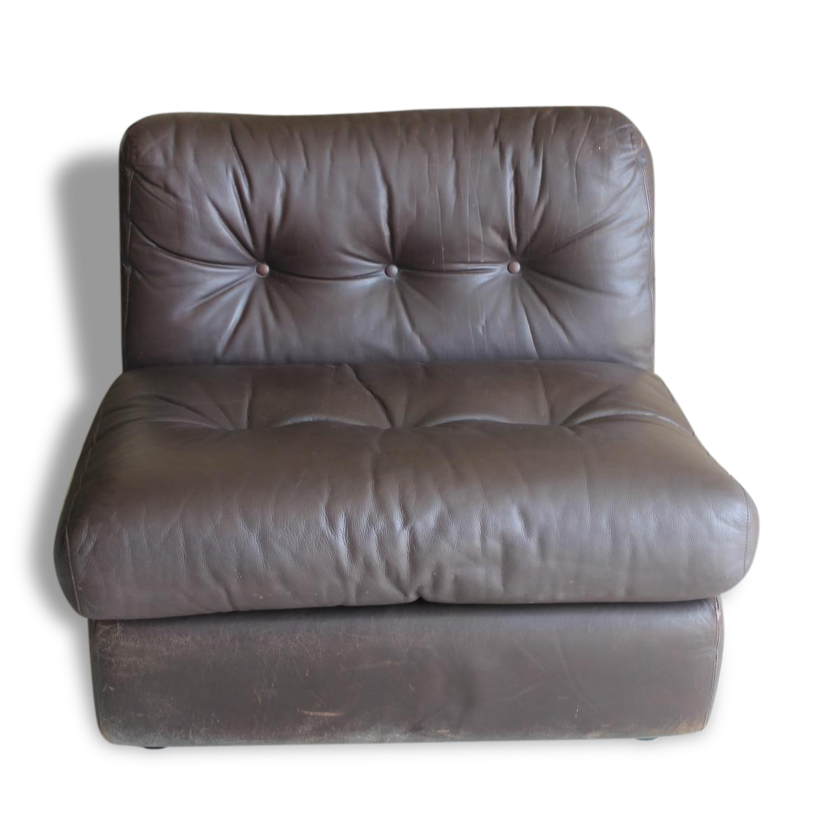 "Pair Bellini leather chairs"