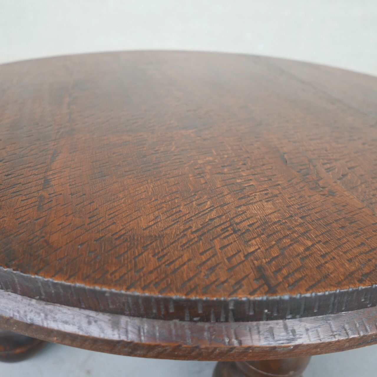 Table basse art déco chêne