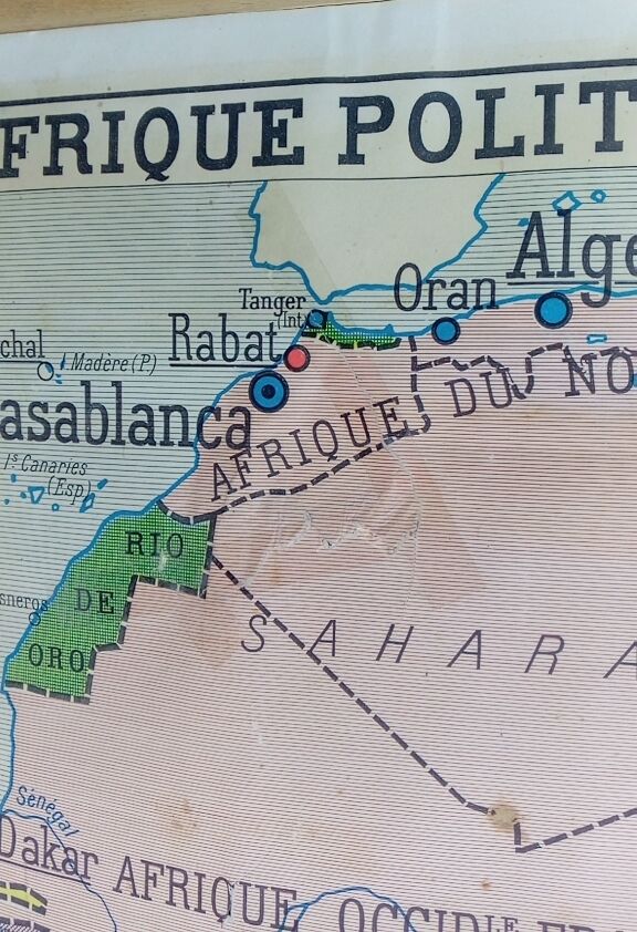 School poster rossignol montmorillon map west central africa n°21-22