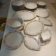 Table service 31 pieces in porcelain. Floral polychrome pattern