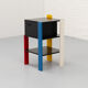 Rietveld style side table 1980s