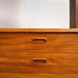 Scandinavian vintage sideboard with display case