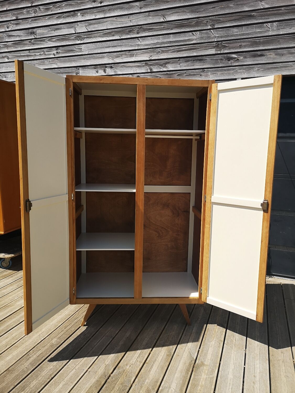 Vintage wardrobe feet compass