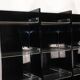 Vintage Space Age bookshelf in black and clear plexiglass – 1970