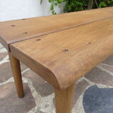 Oak cloakroom bench 247 cm