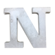 Letter N of large size zinc sign
