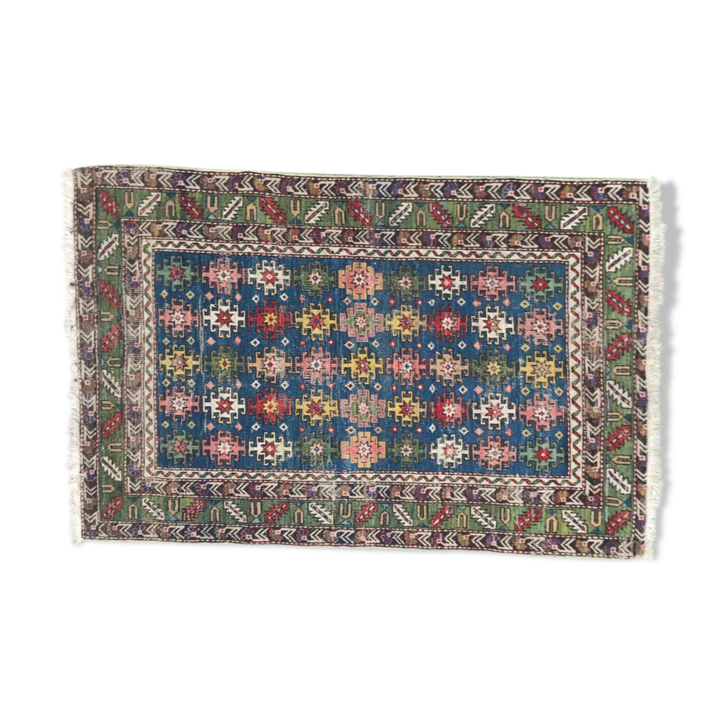 Old Handmade Caucasian rug - 79x119 cm