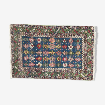 Tapis ancien caucasien Chirwan fait main - 79x119 cm