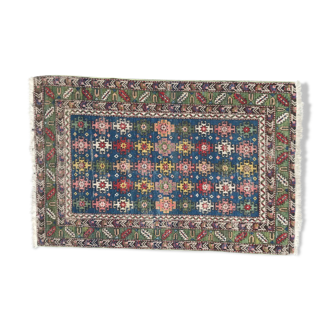 Tapis ancien caucasien Chirwan fait main - 79x119 cm