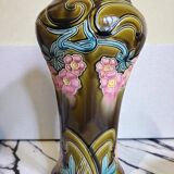 Art Nouveau vase in Barbotine
