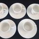 Set of five coffee cups and saucers, Limoges, Goumot Labesse